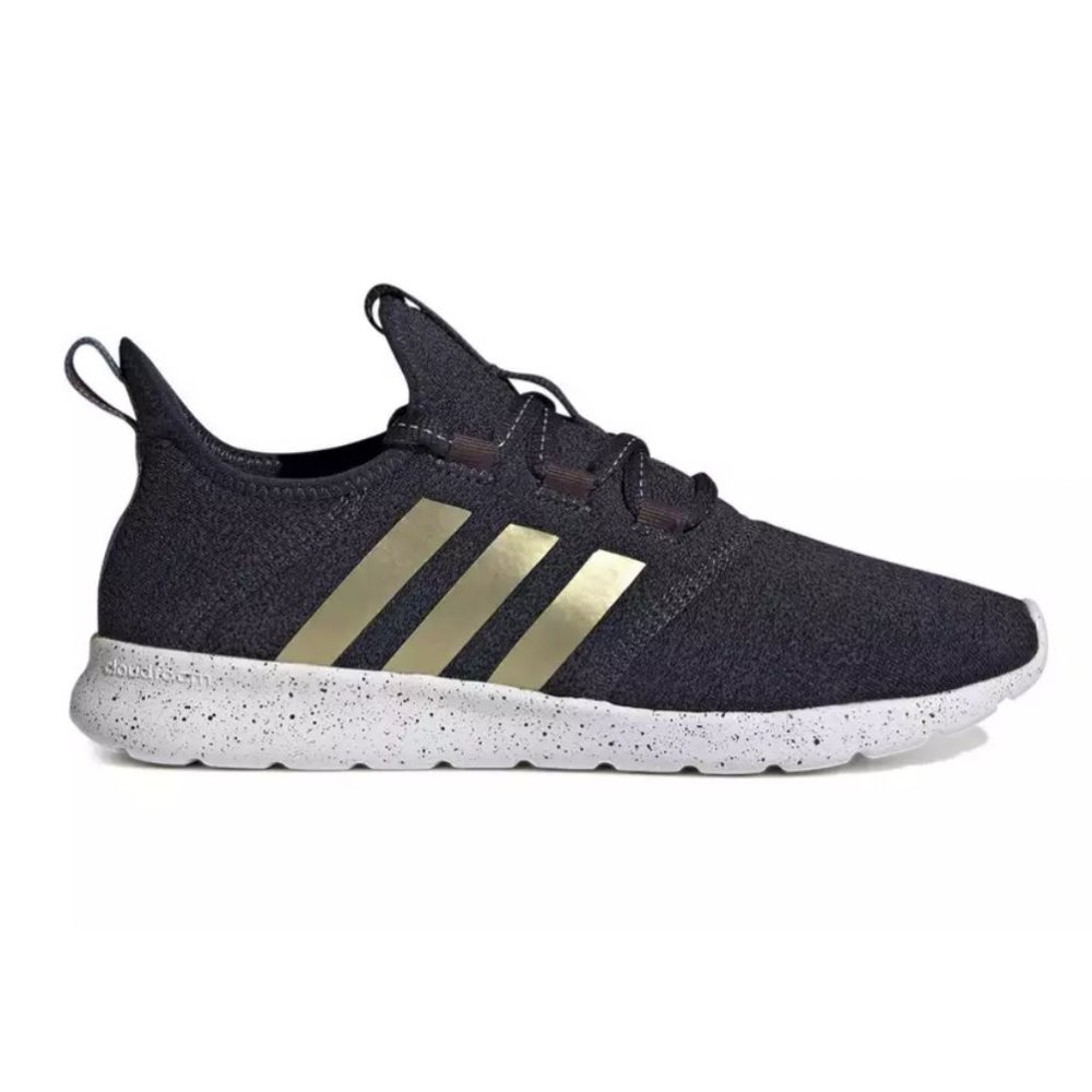 Adidas Cloudfoam Pure 2.0 Slip-On Sneakers Ink/Gold Speck 8.5